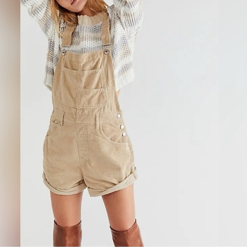 Free People Ziggy Shortalls corduroy- size S